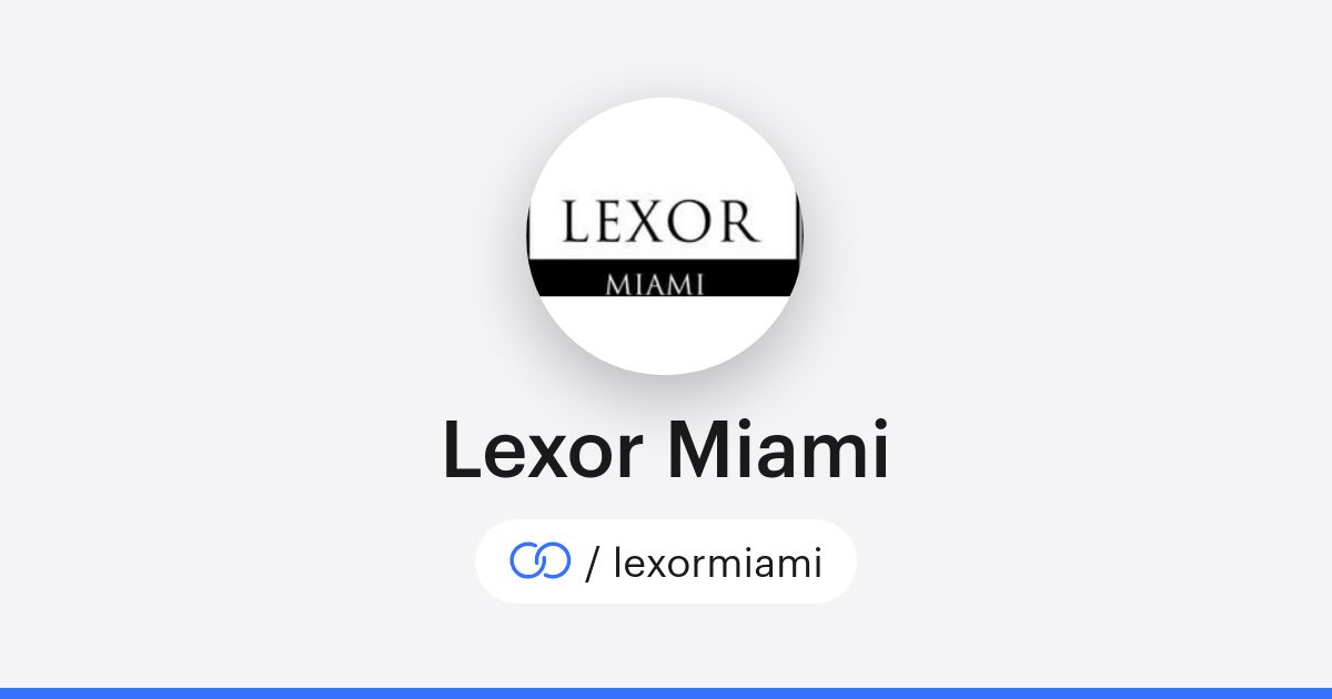 Lexor Miami (/lexormiami) · solo.to