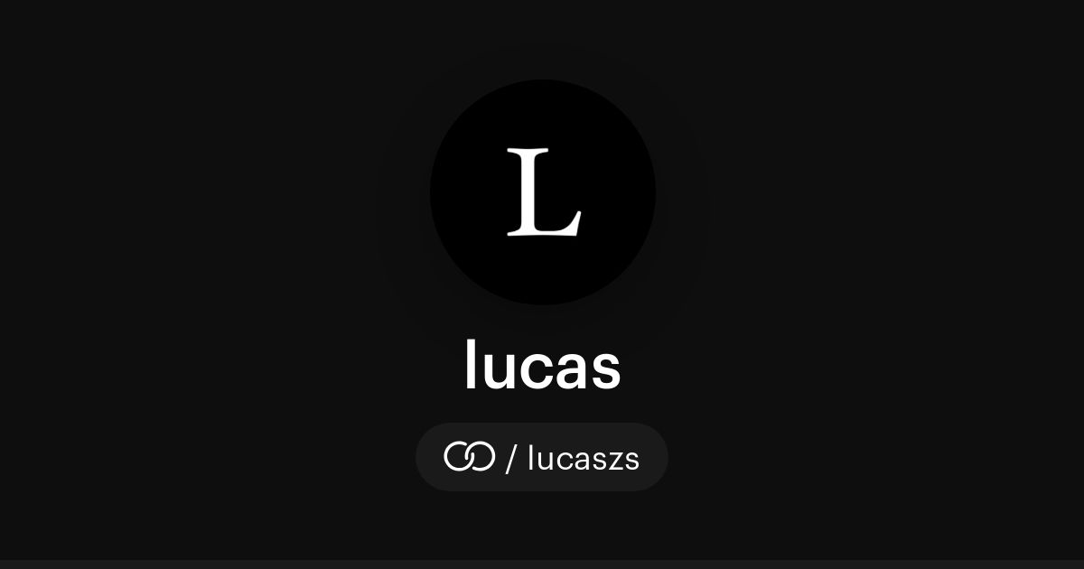 Lucas Lucaszs Solo To