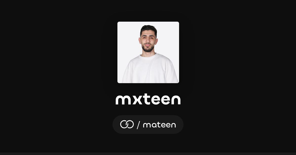 Maten Ten mxteen (/mateen) · solo.to