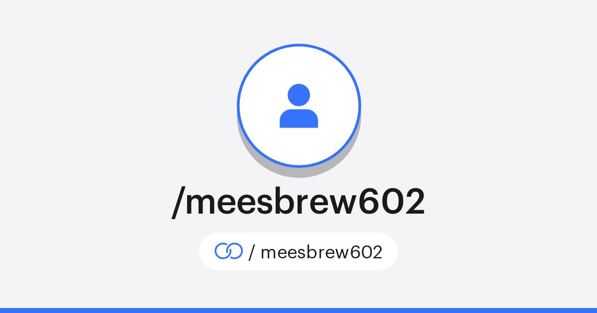 Meesbrew /meesbrew602 · solo.to