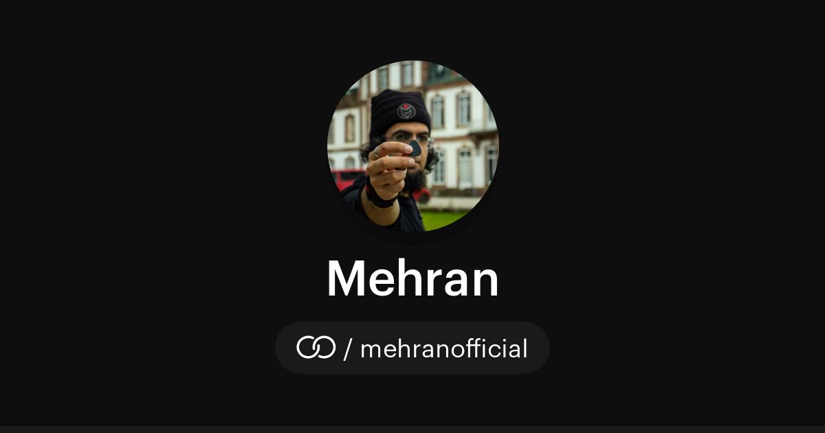 Mehran (/mehranofficial) · solo.to