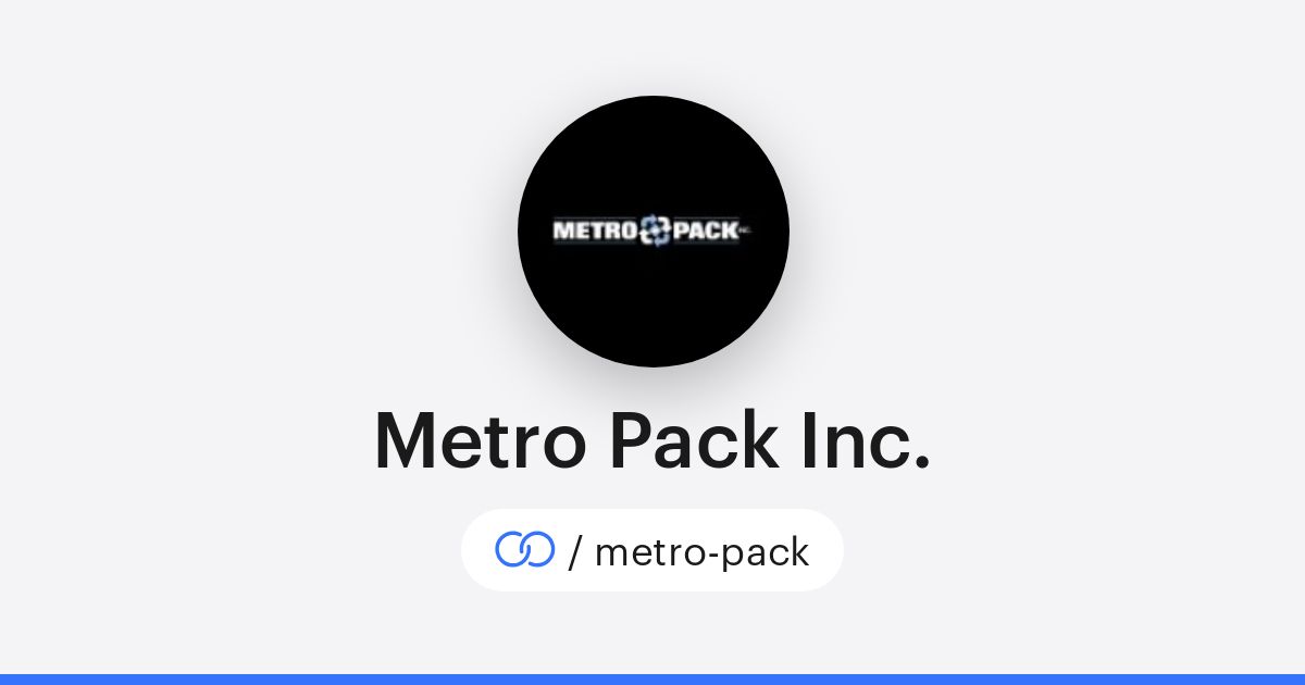 Metro Pack Inc. (/metro-pack) · solo.to
