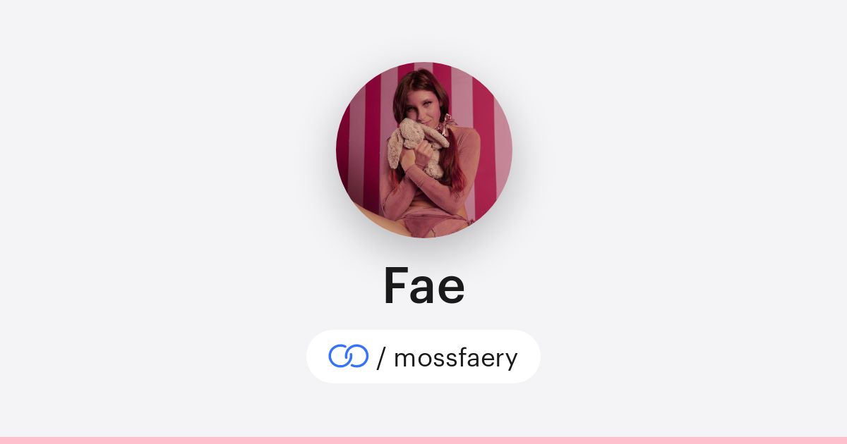 Fae (/mossfaery) · solo.to