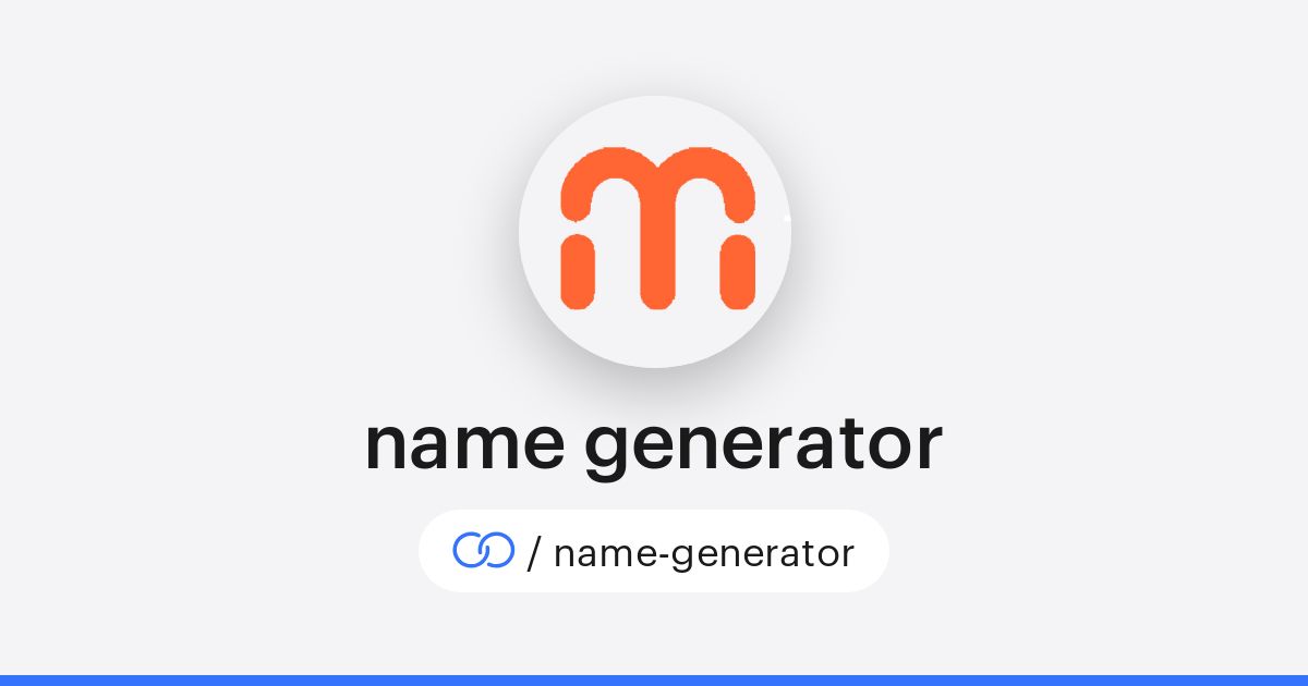 name generator (/name-generator) · solo.to