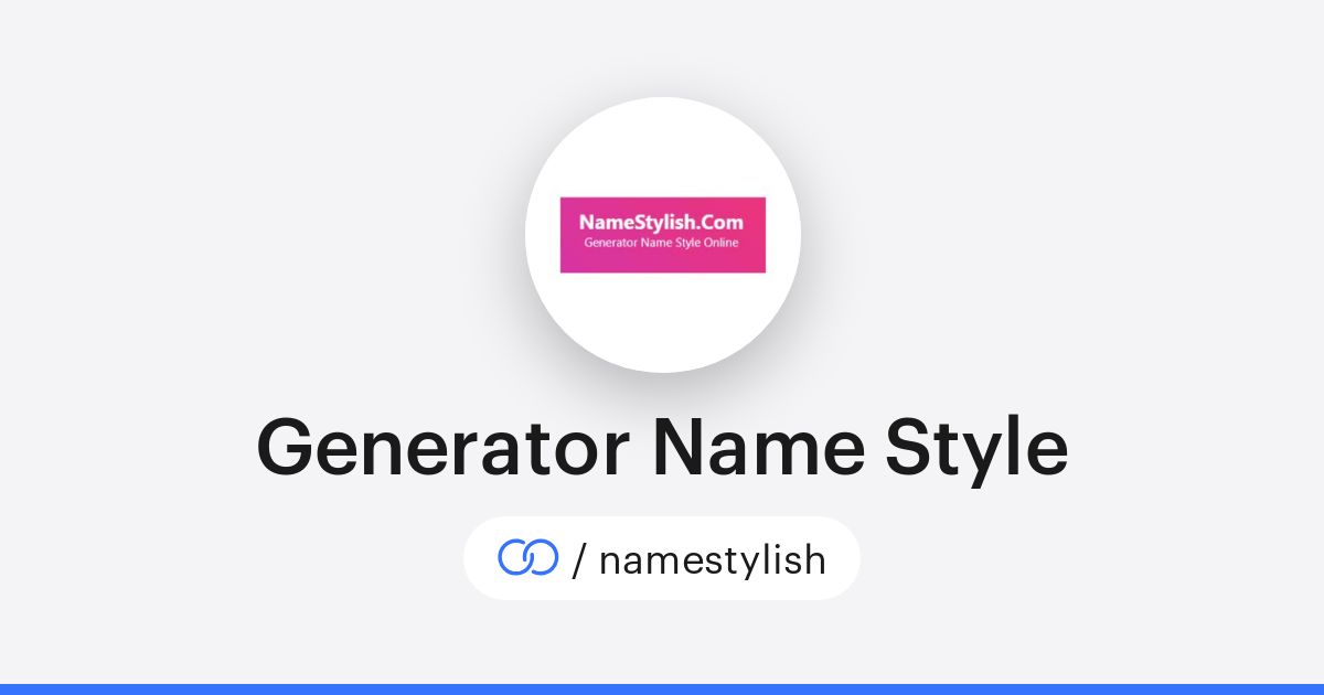 Generator Name Style (/namestylish) · solo.to
