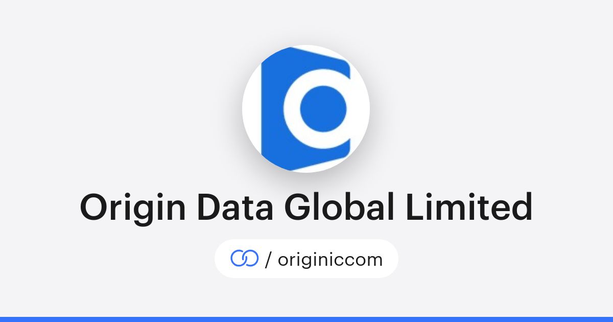 Origin Data Global Limited (/originiccom) · solo.to