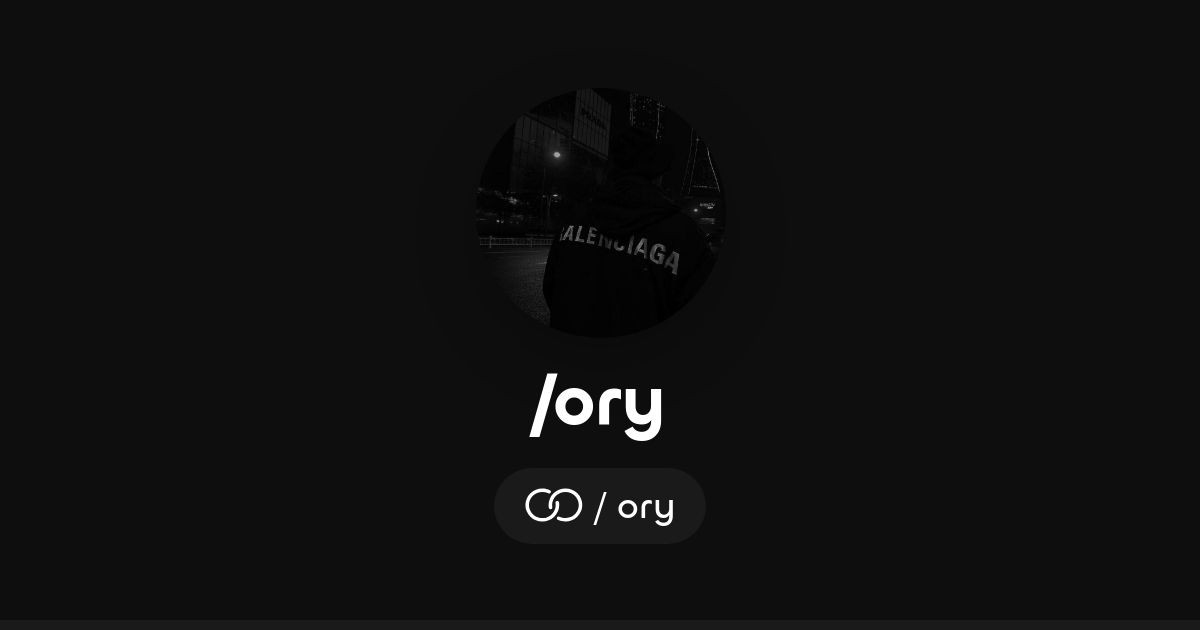 /ory · solo.to