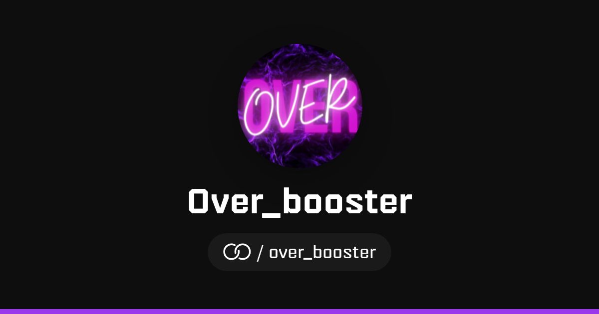 Over_booster · solo.to