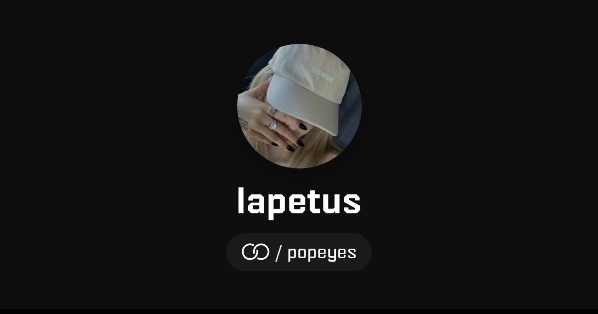 lapetus (/popeyes) · solo.to
