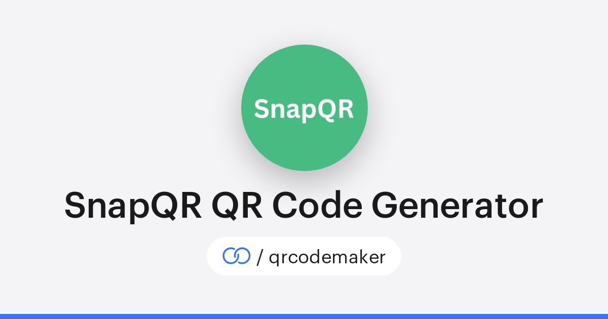 SnapQR QR Code Generator (/qrcodemaker) · solo.to