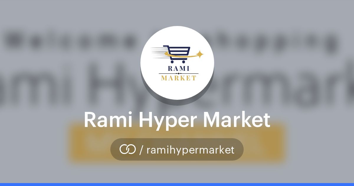 Market Ramy Rami Hyper Market (/ramihypermarket) · solo.to