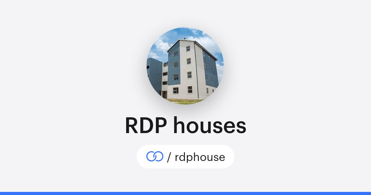 RDP houses (/rdphouse) · solo.to