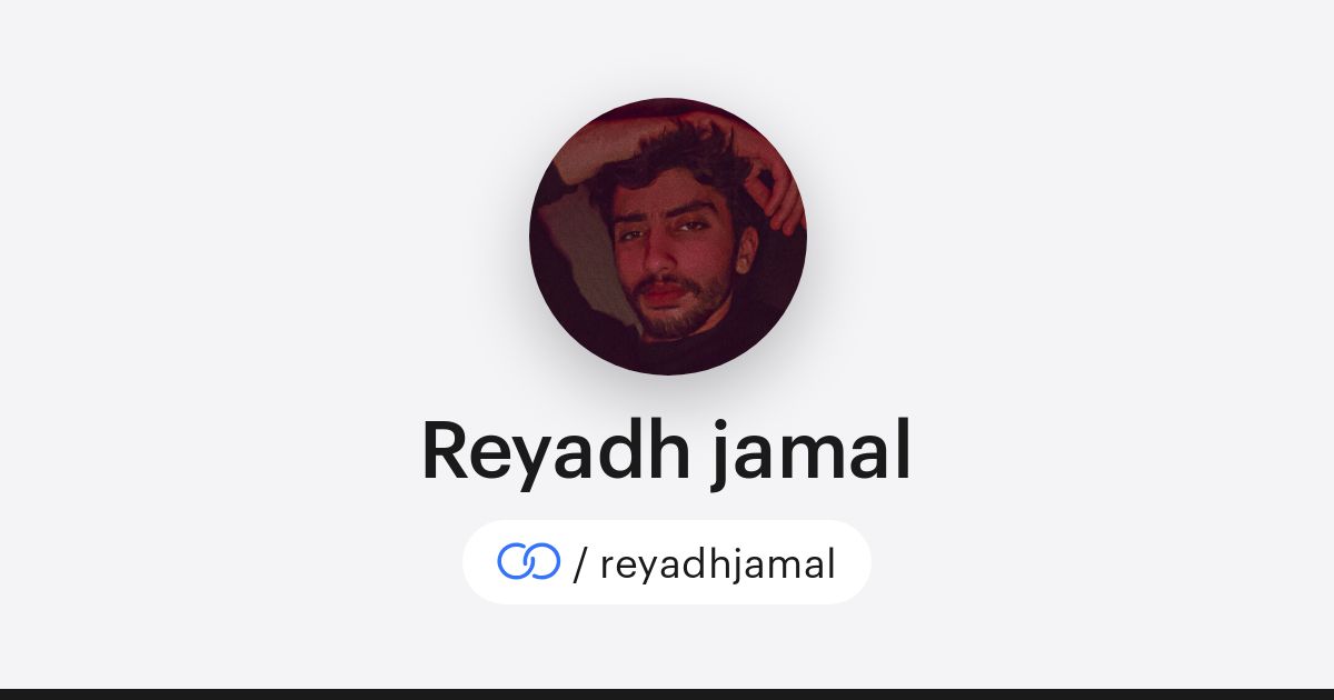 Reyadh jamal (/reyadhjamal) · solo.to
