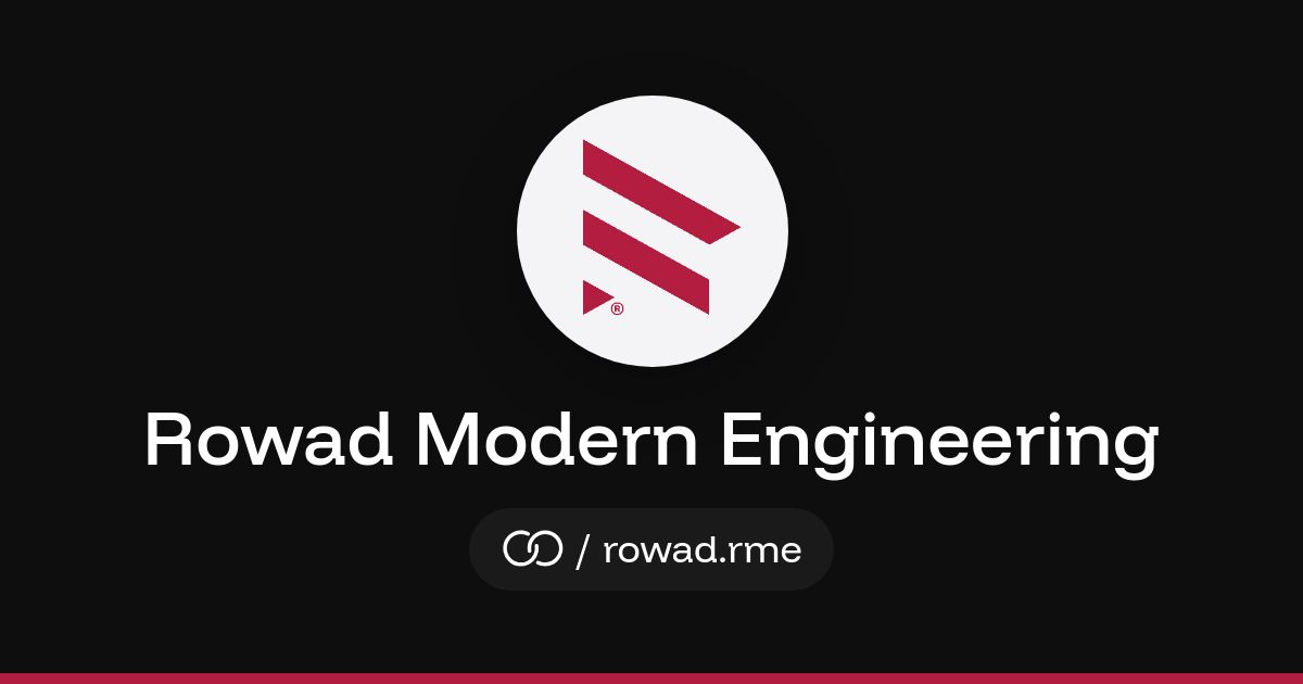 Rowad Modern Engineering (/rowad.rme) · solo.to