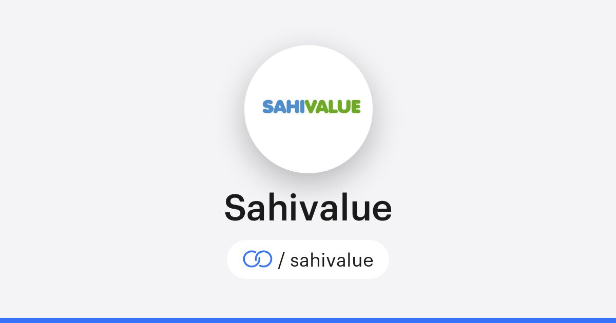 Sahivalue · solo.to