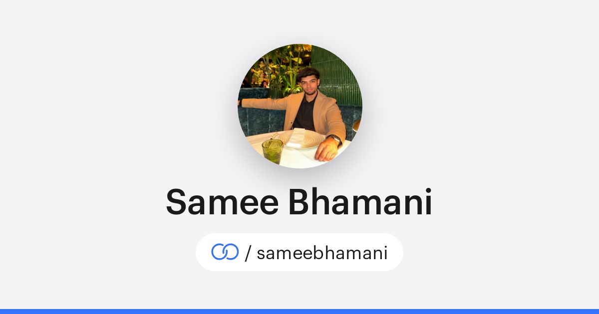 Samee Samee Samee Bhamani (/sameebhamani) · solo.to