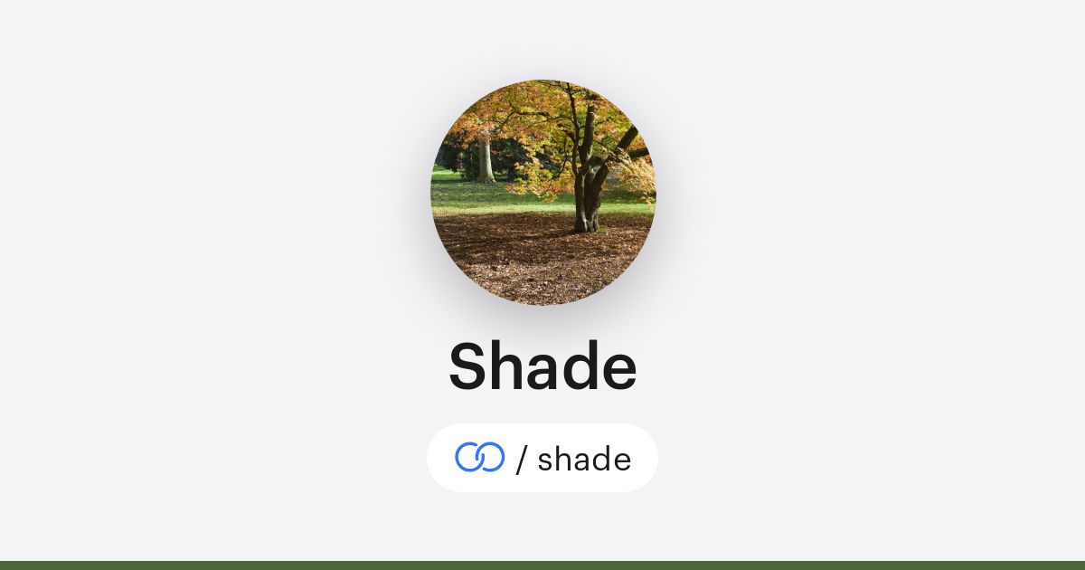 Shade Contacter Shade · solo.to