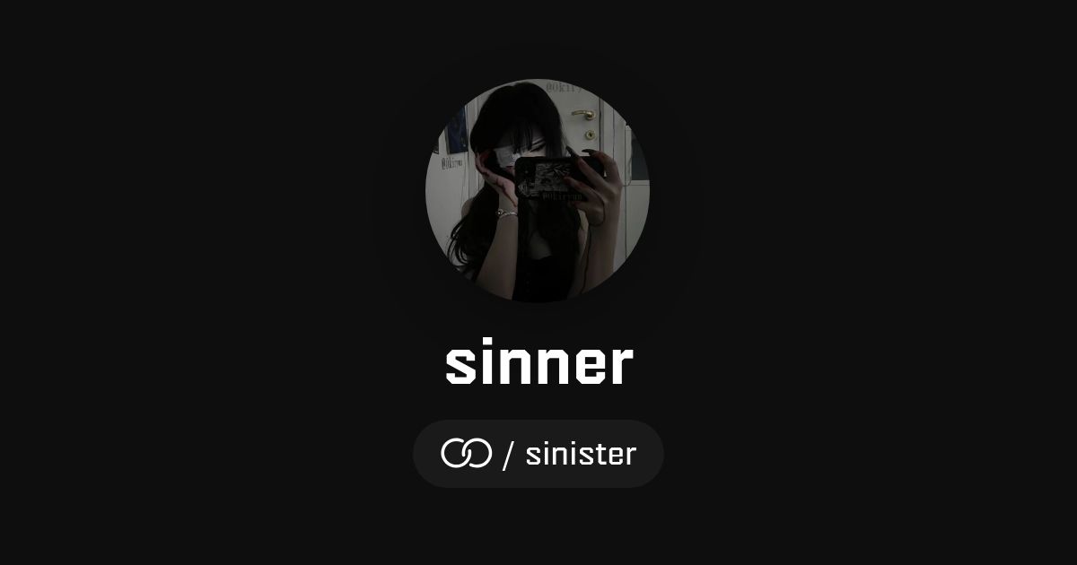 sinner (/sinister) · solo.to