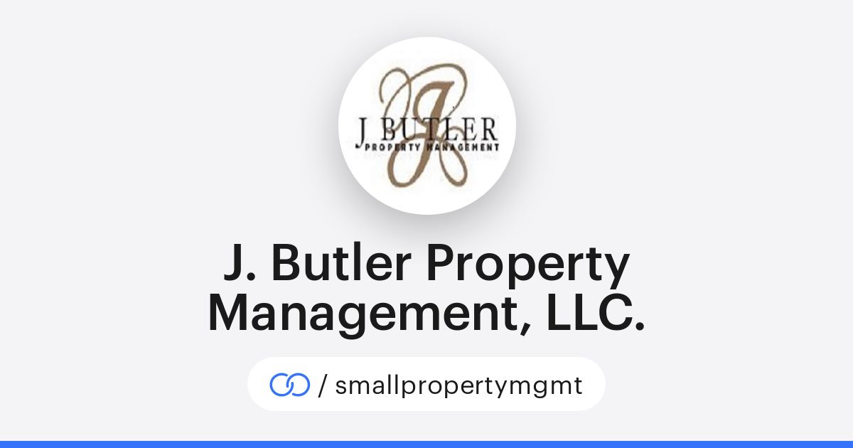 J. Butler Property Management, LLC. (/smallpropertymgmt) · solo.to