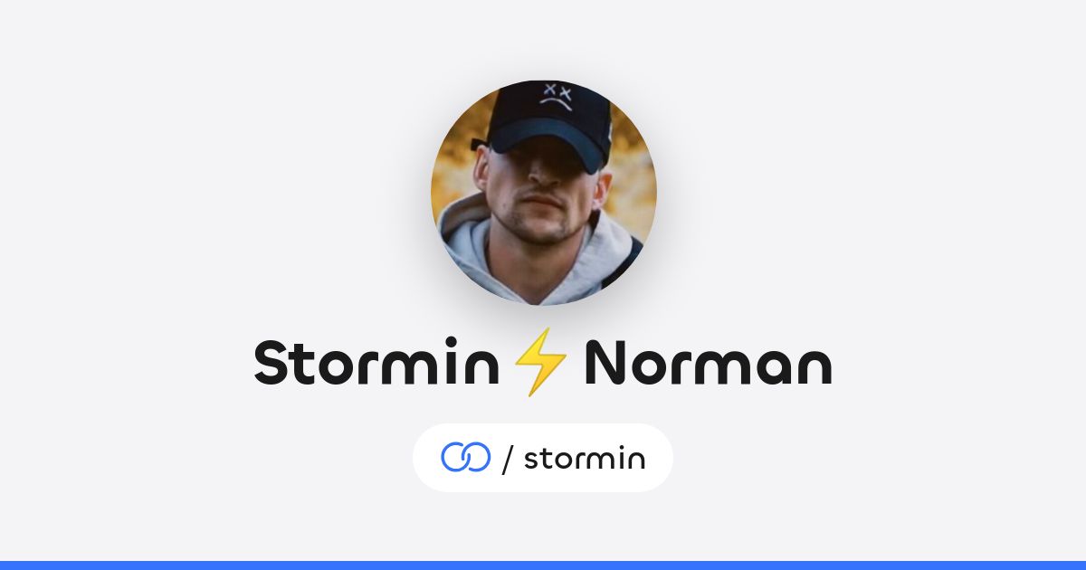 Stormin Rapper Stormin⚡️Norman (/stormin) · solo.to