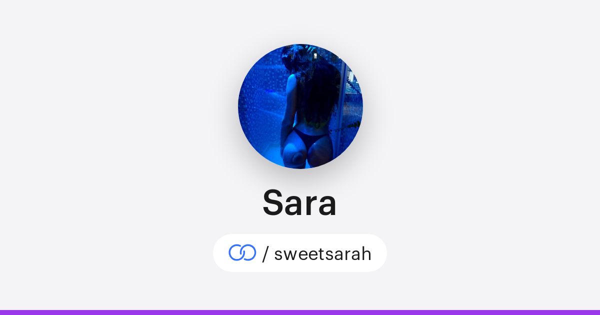 Sara (/sweetsarah) · solo.to