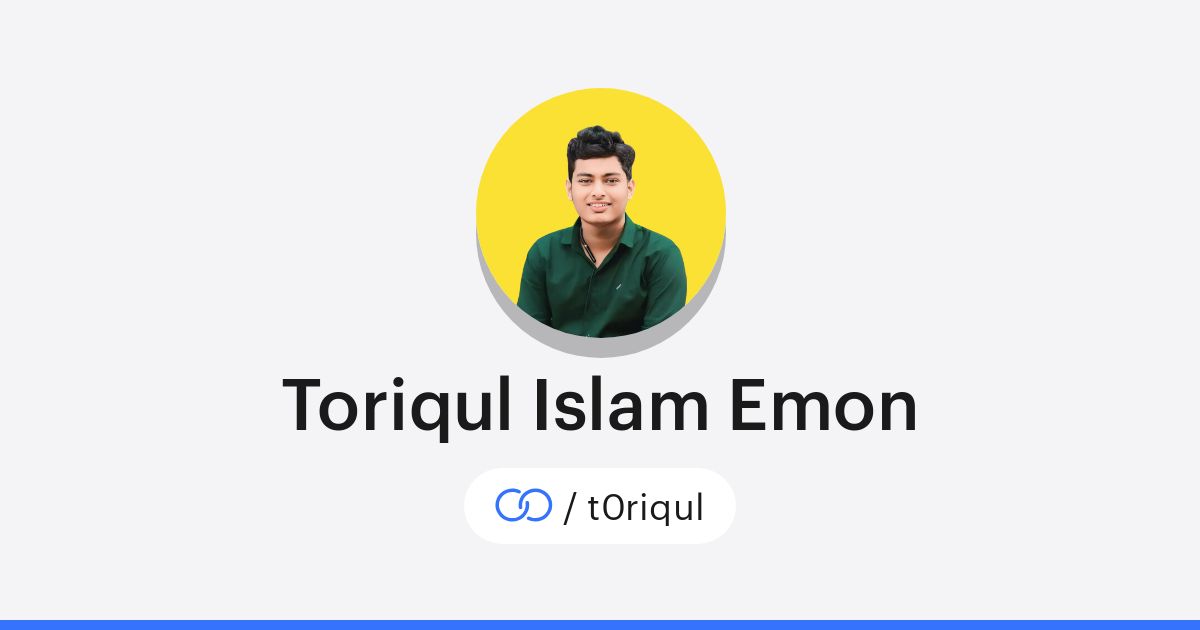Toriqul Islam Emon (/t0riqul) · solo.to