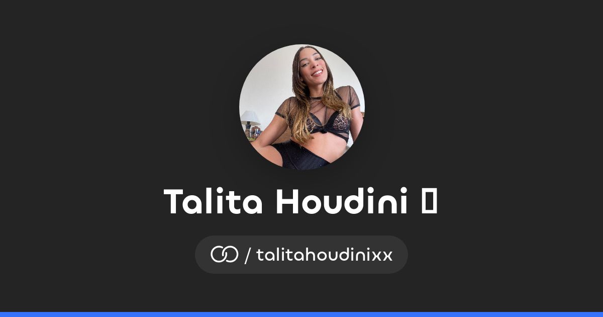 Talita Houdini 🫦 (/talitahoudinixx) · solo.to