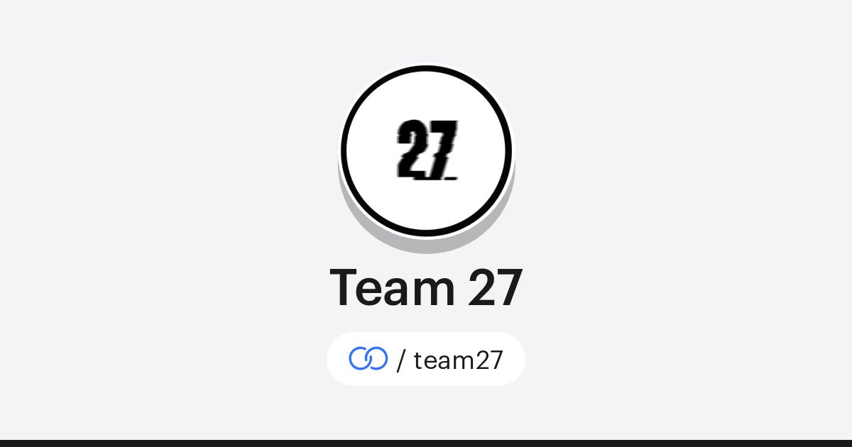Team 27 (/team27) · solo.to