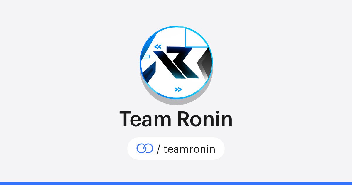 Team Ronin (/teamronin) · solo.to