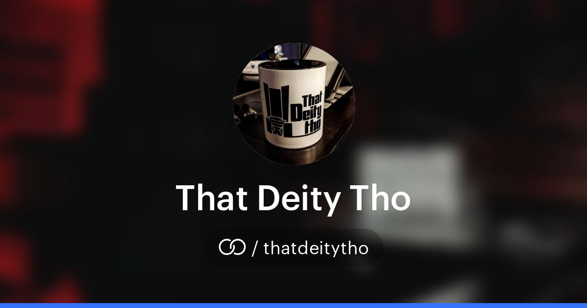 That Deity Tho (/thatdeitytho) · solo.to