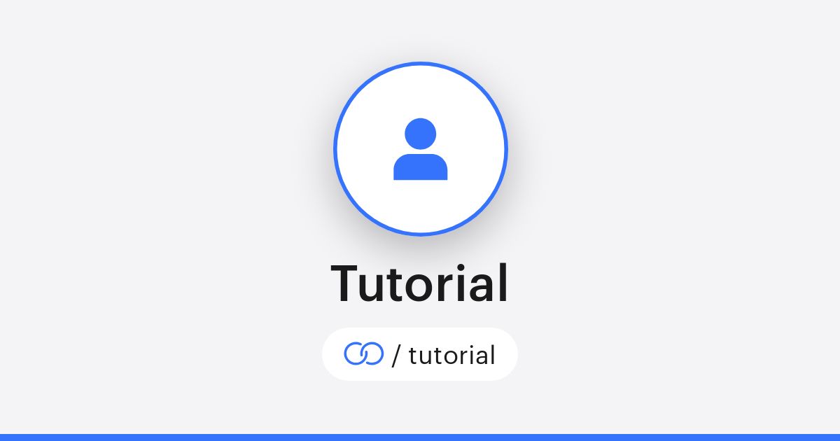 Tutorial · solo.to