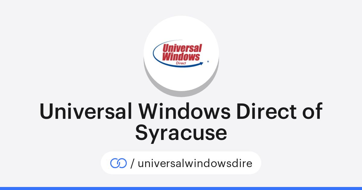 Universal Windows Direct of Syracuse (/universalwindowsdire) · solo.to