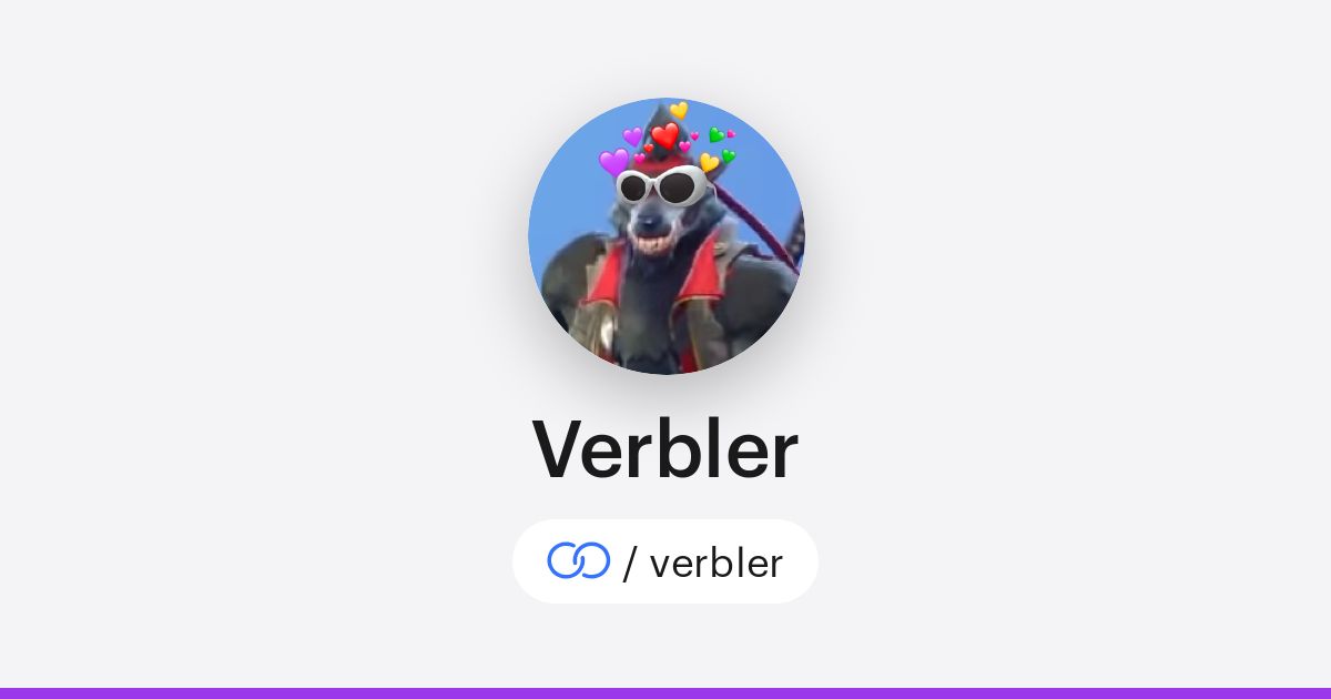 Verbler Verbler (/verbler) · solo.to