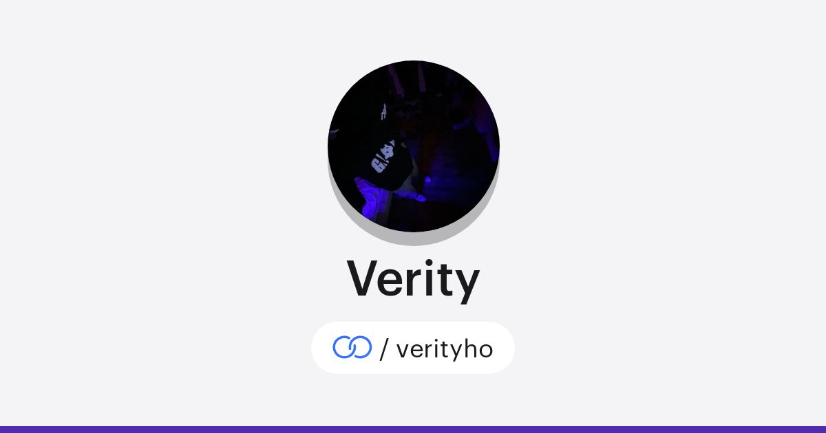 Verity Profile Verity (/verityho) · solo.to