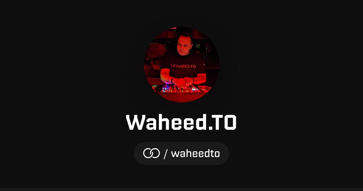 Waheed.TO (/waheedto) · solo.to
