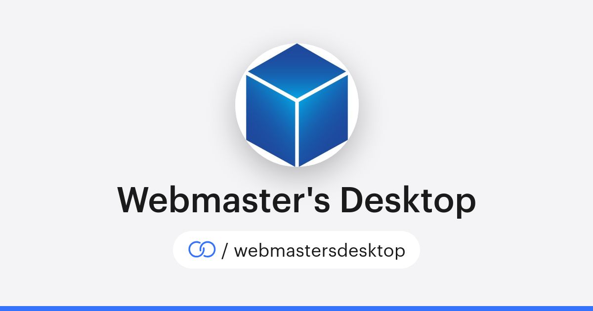 Webmaster Desktop Webmaster's Desktop (/webmastersdesktop) · solo.to