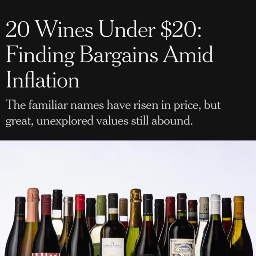 Wines Under $20: Finding Bargains Amid Inflation - The New York Times